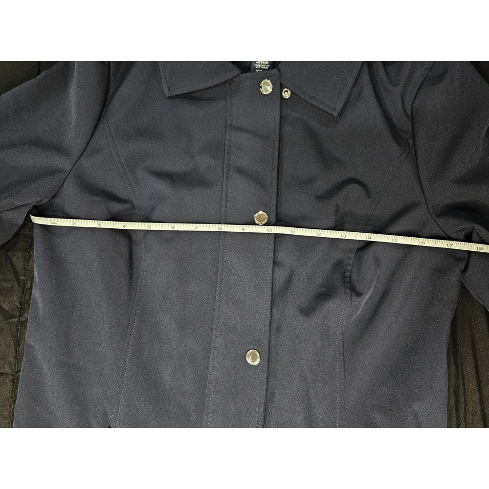 Tommy Hilfiger Women's Navy Blue Hooded Trench Coat Jacket S Small Removable... - Picture 11 of 11